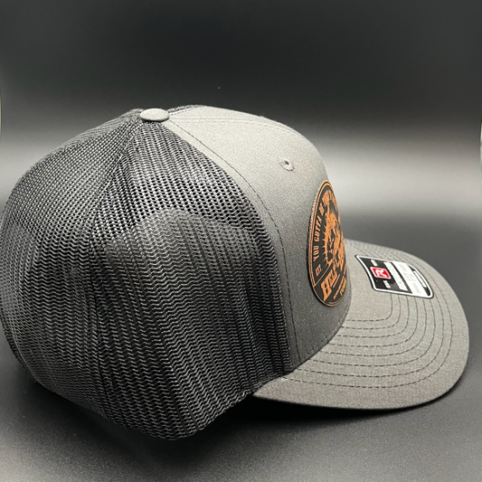 Hell on Hooves Richardson Hat | Unisex Charcoal Snapback