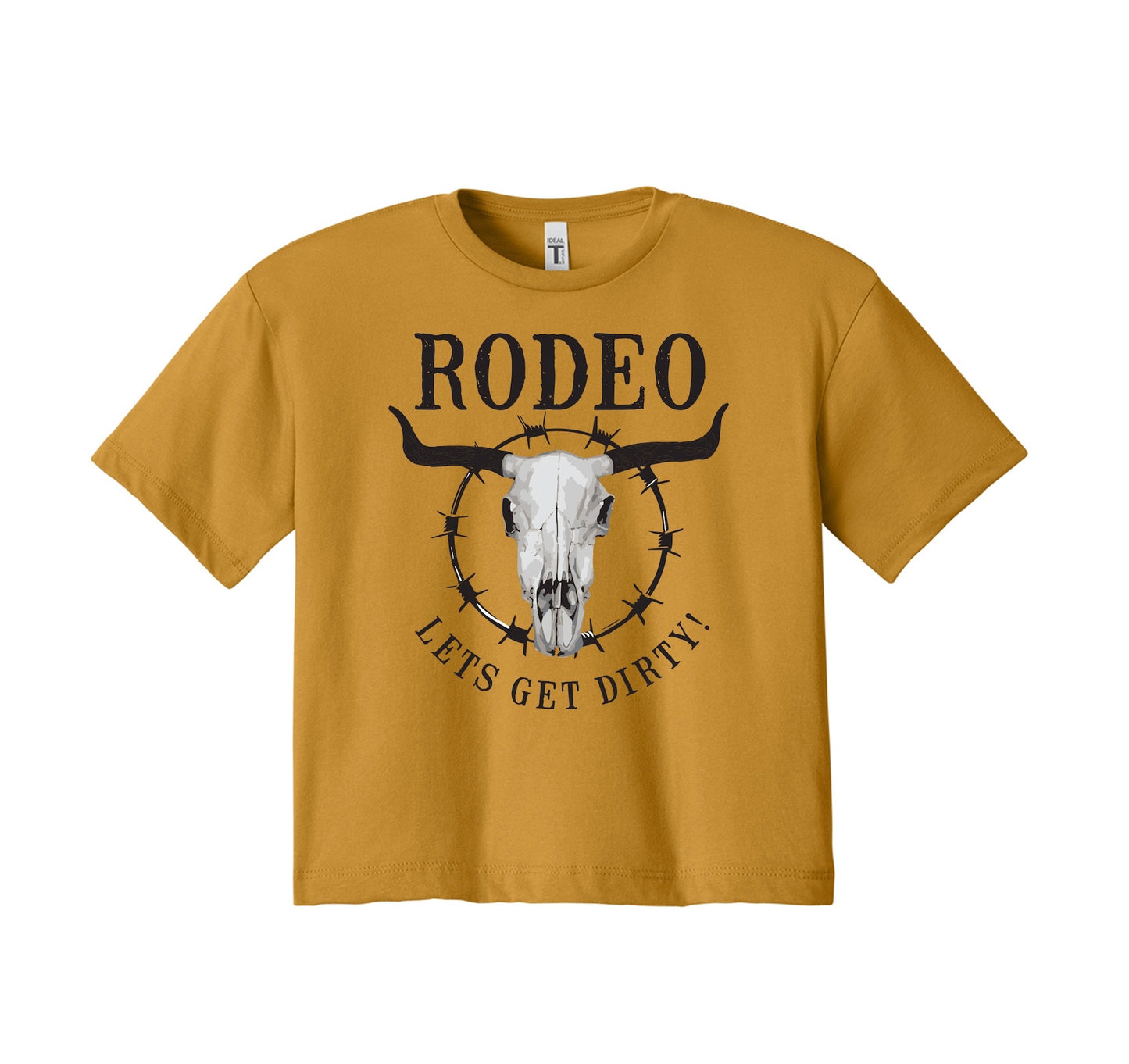 Let’s Get Dirty Ladies Crop Tee