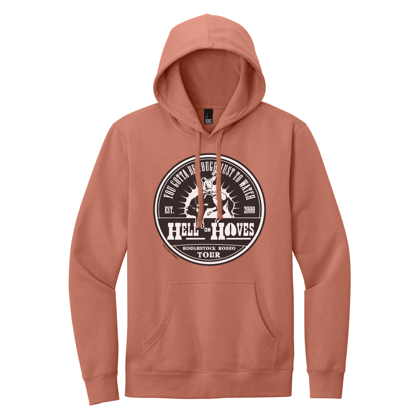 Hell on Hooves Hoodie (Desert Rose & Heathered Dusty Sage) | Unisex Pullover Hoodie
