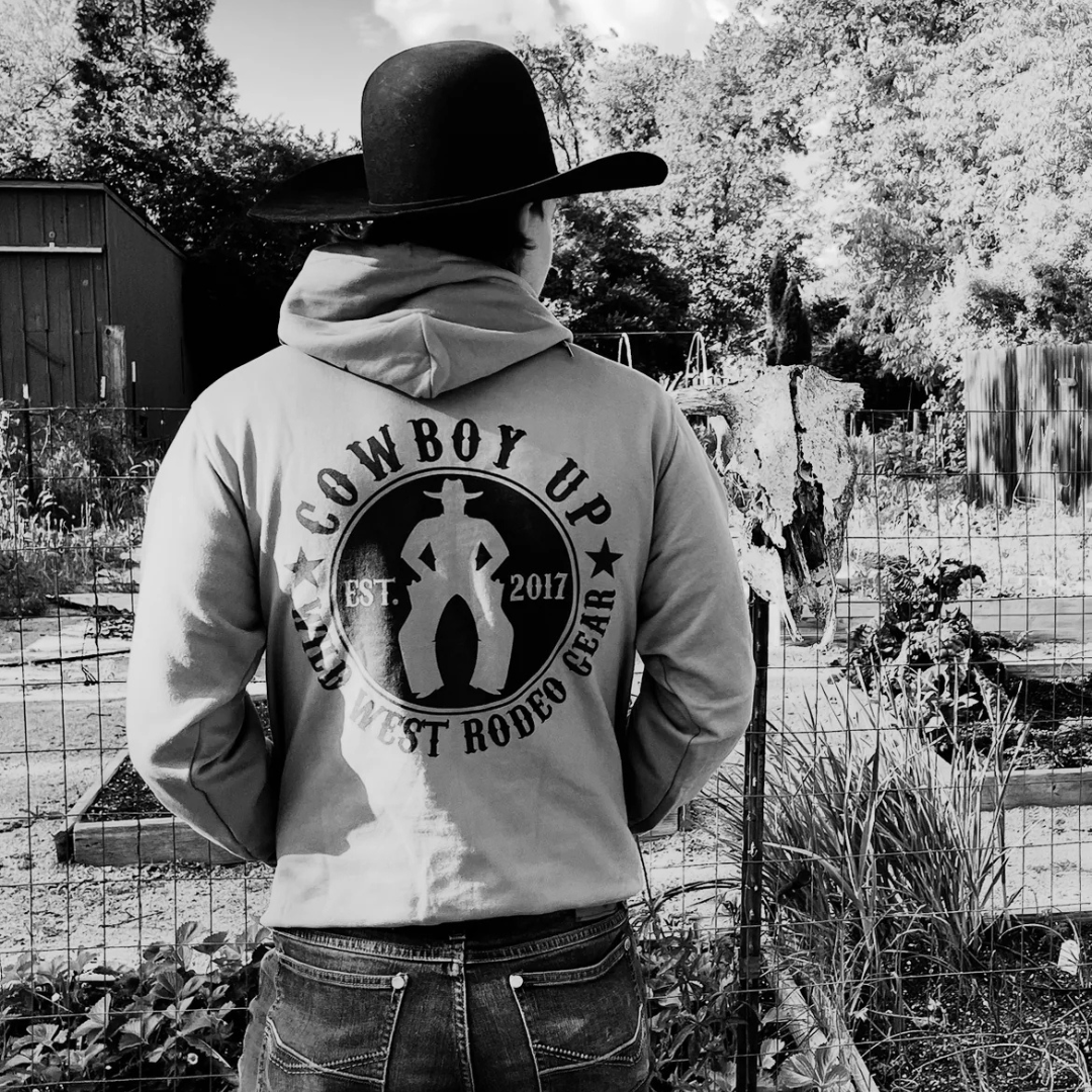 cowboy up rodeo hoodie | wild west rodeo gear