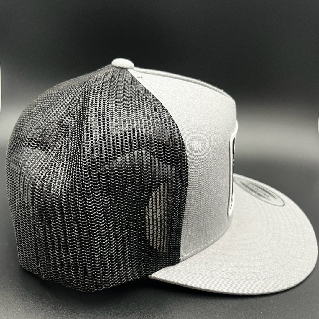Hell on Hooves Cloth Patch Hat | Unisex Heather Grey Snapback