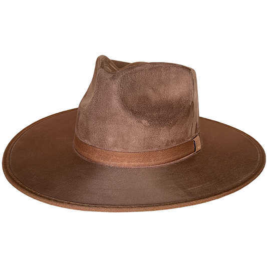 Suede Flat Brim