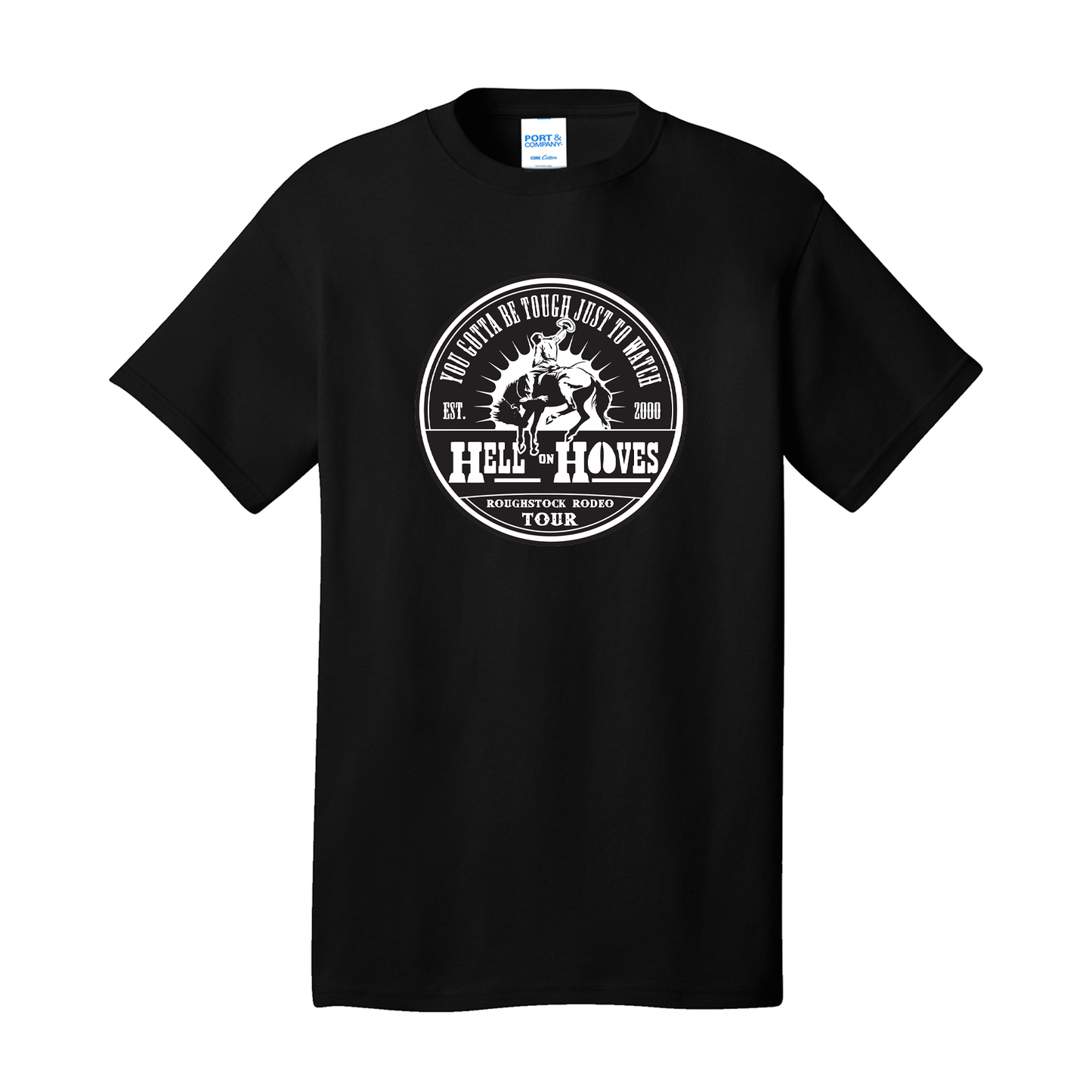 Hell on Hooves Tee (Black & Sand) | Unisex Graphic T-Shirt