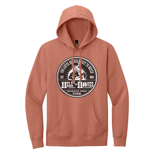 Hell on Hooves Hoodie (Desert Rose & Heathered Dusty Sage) | Unisex Pullover Hoodie