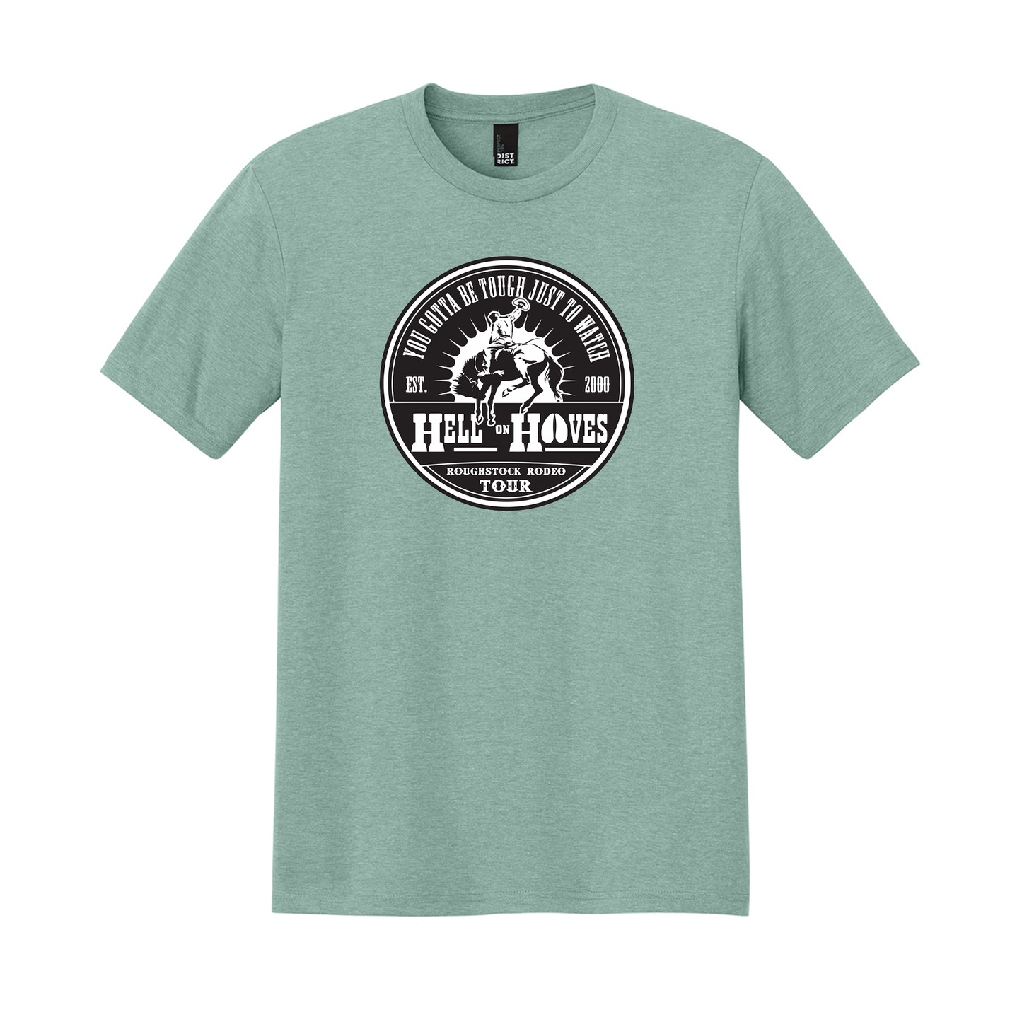 Hell on Hooves Tee (Heathered Dusty Sage) | Unisex Graphic T-Shirt