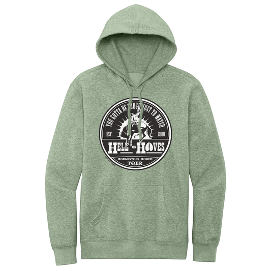 Hell on Hooves Hoodie (Desert Rose & Heathered Dusty Sage) | Unisex Pullover Hoodie