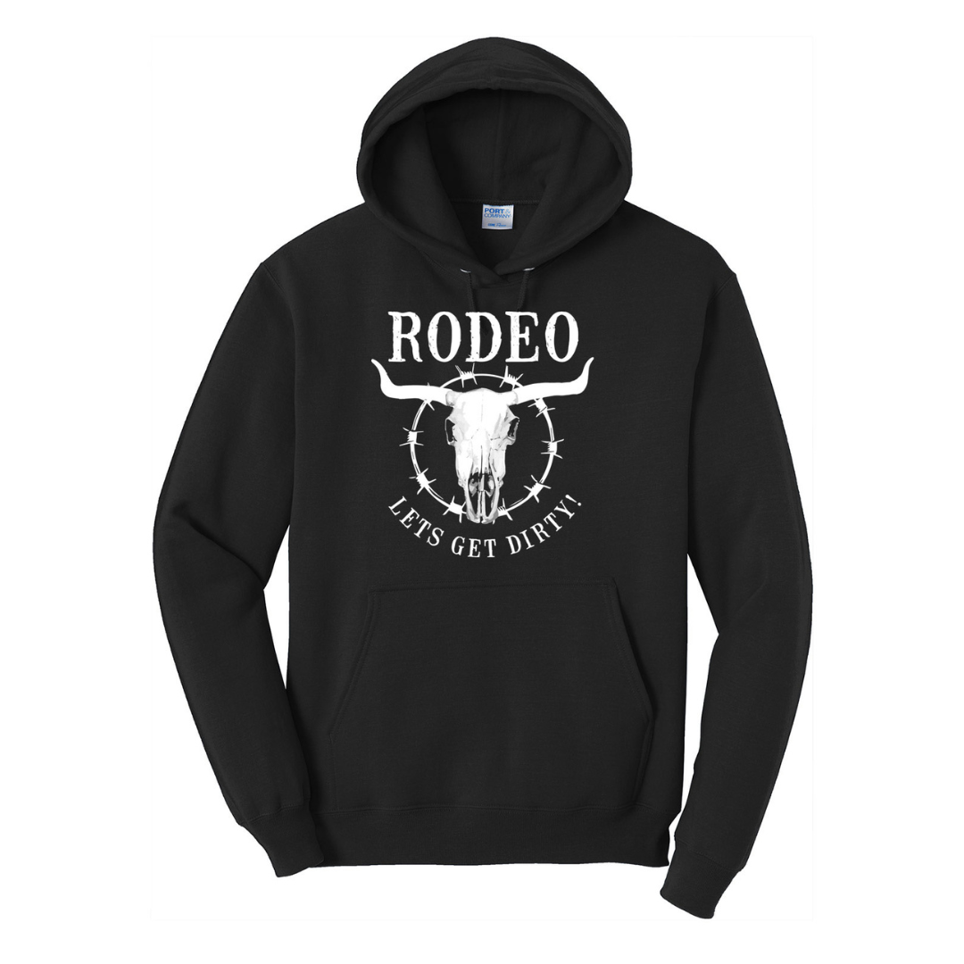 Let’s Get Dirty Rodeo Hoodie | Unisex Pullover Hoodie