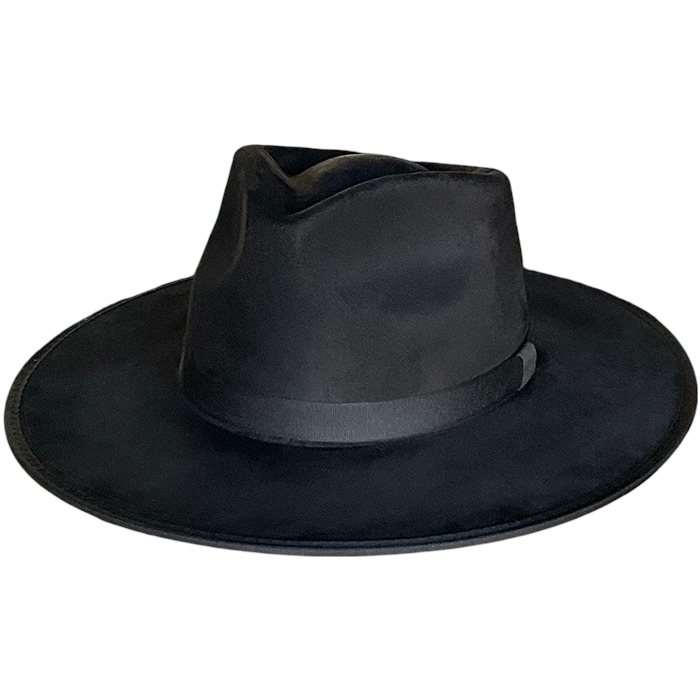 Suede Flat Brim