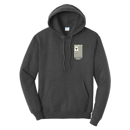 WWRG Flag Hoodie (Heathered Black) | Unisex Pullover Hoodie